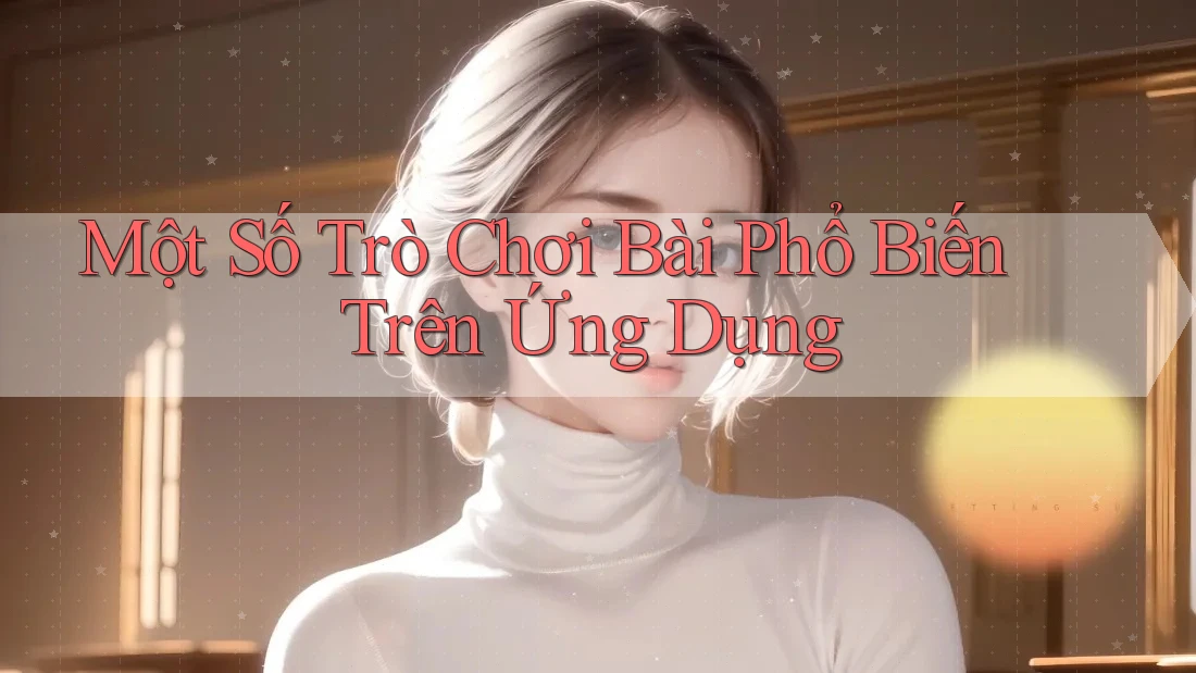Một Số Trò Chơi Bài Phổ Biến Trên Ứng Dụng