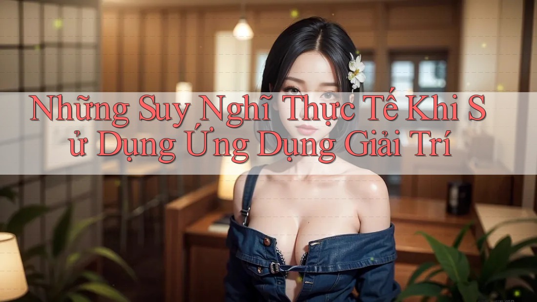 Những Suy Nghĩ Thực Tế Khi Sử Dụng Ứng Dụng Giải Trí